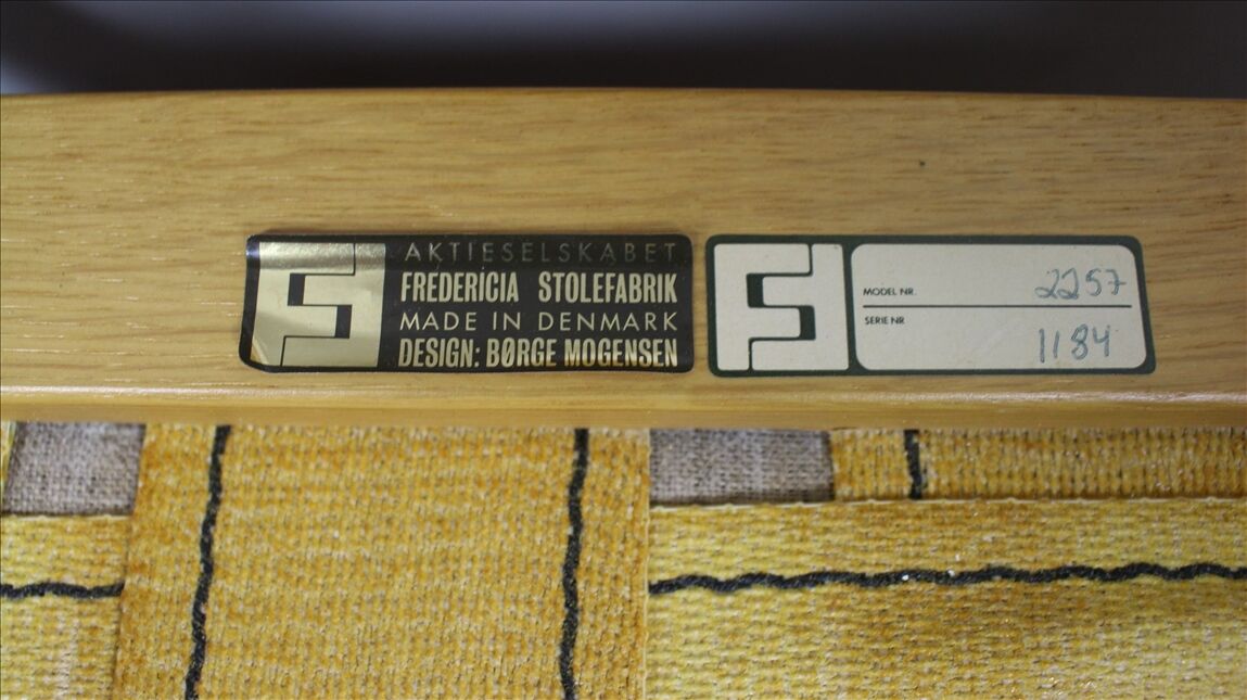 Danish armchair by Børge Mogensen for Fredericia