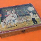 Box 29 illustrated wooden cubes Circus Scene