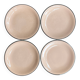 4 Villeroy & Boch vintage pink dessert plates