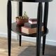 Gueridon console bois noir art déco