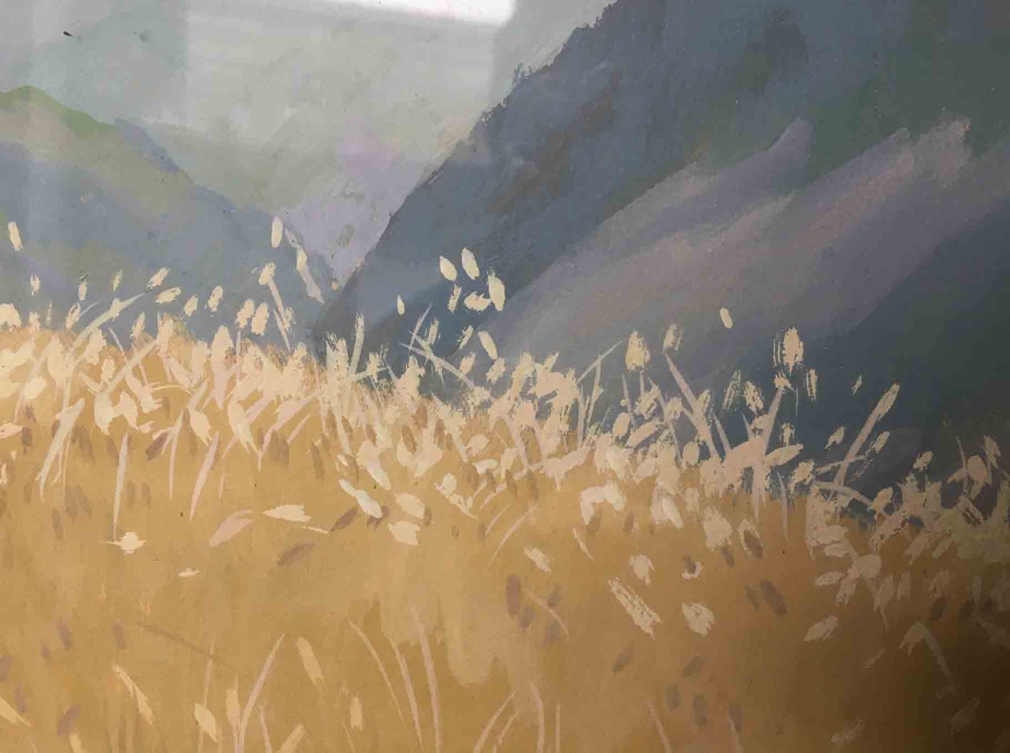 Painting by Marcelle Ladeuil born 1895 Oisans Lautaret Alpes for Wurtz