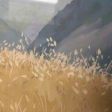 Painting by Marcelle Ladeuil born 1895 Oisans Lautaret Alpes for Wurtz