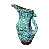 Turquoise blue vintage pitcher