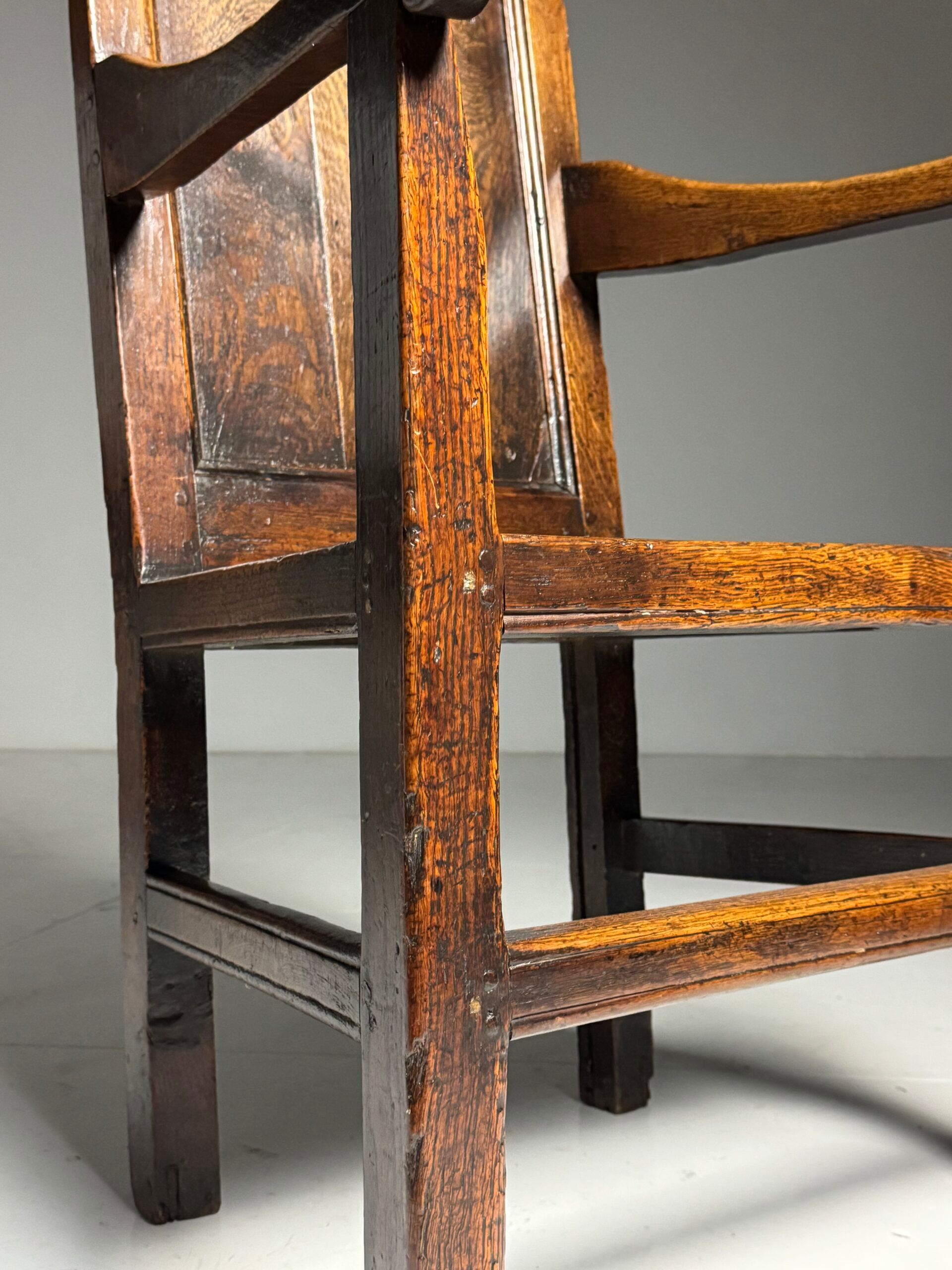 Chaise anglaise en chêne, 1650-1670