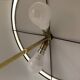 Vintage tripod side table lamp in brass from 1950 - 1960.