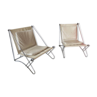 Pair of Odile Mir armchairs, CIRCA 1970