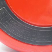 Corbeille Cribbio rouge Rexite Années 80