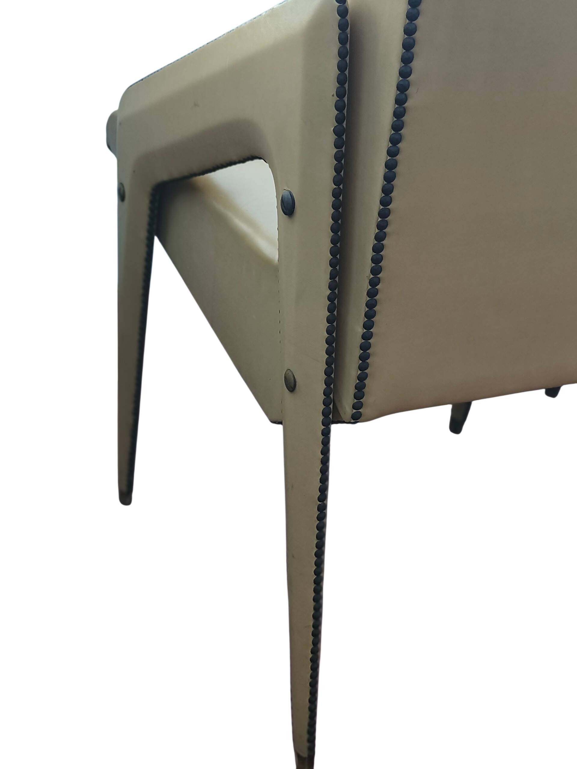Pair of genuine leather armchairs