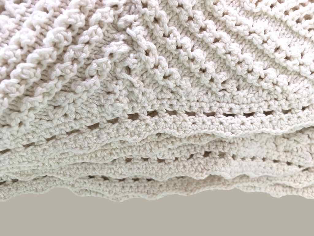 Vintage crochet bedspread for 2 people