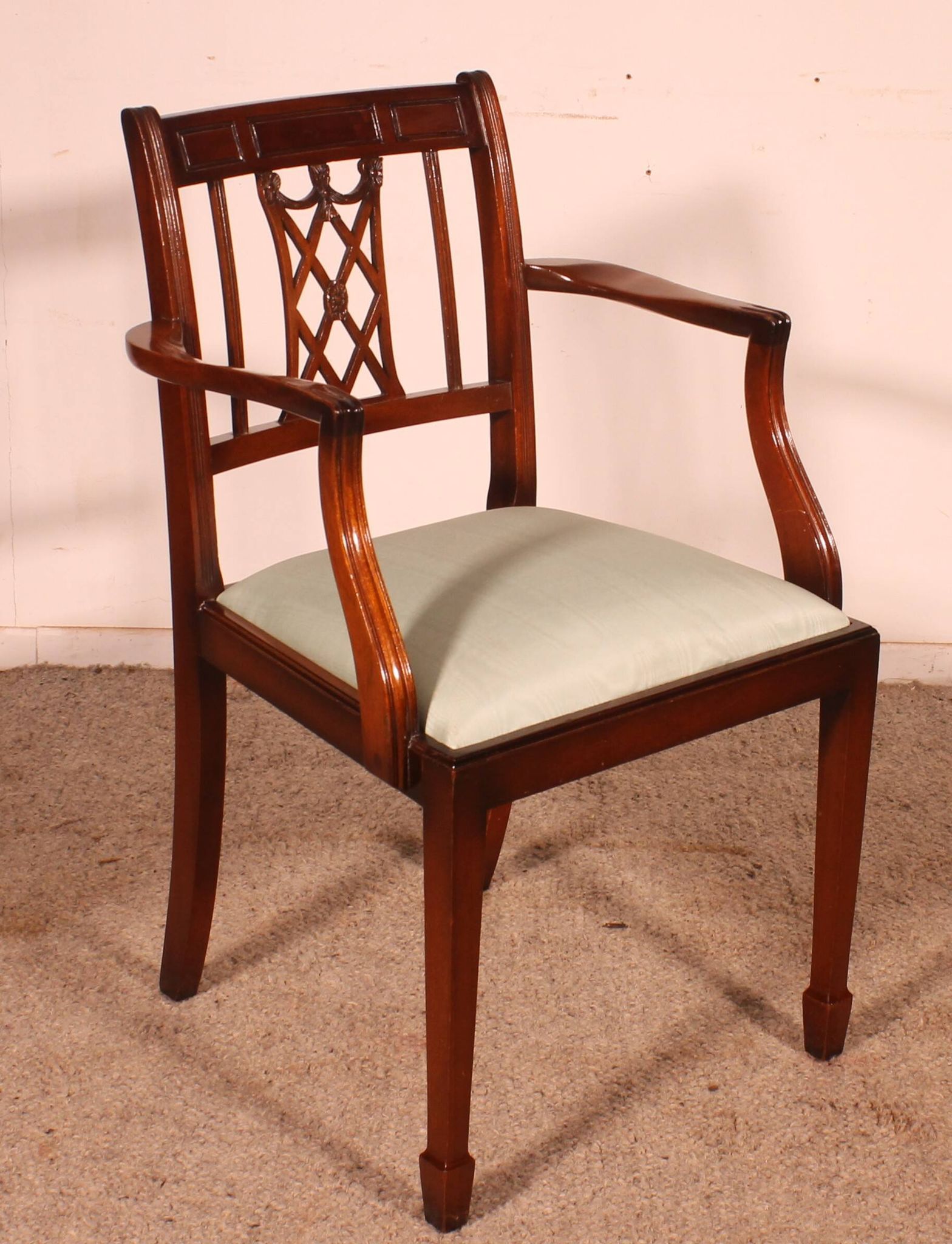 office chair or other Hepplewhite style in mahogany