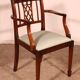fauteuil de bureau ou autre de style hepplewhite en acajou