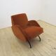 Fauteuil en velours Janusz Rozanski, années 1950
