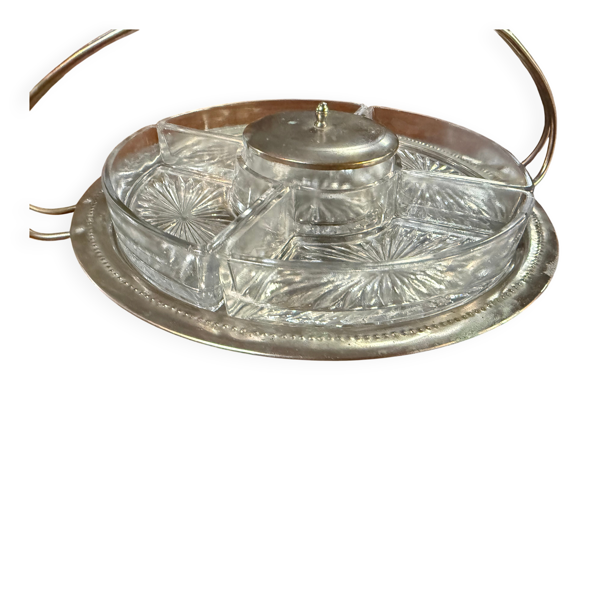 Silver-plated aperitif server