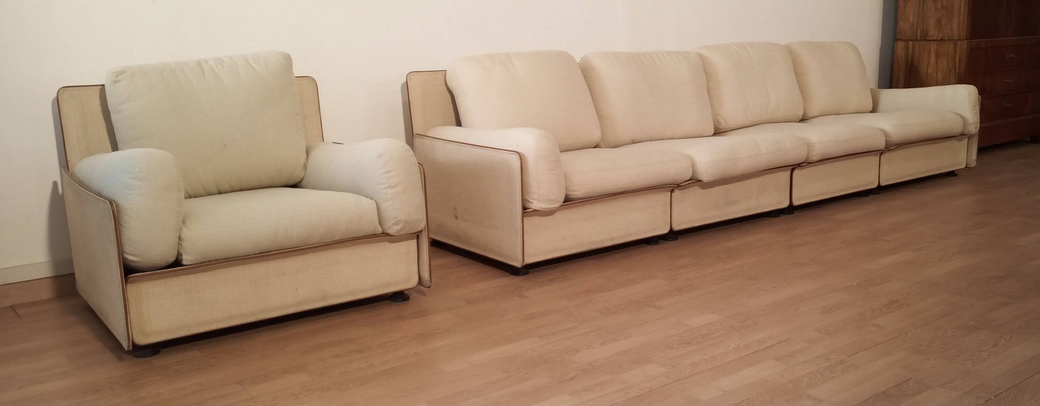 Canapé modulable de Riccardo Arbizzoni pour Zanotta 1978. Modèle Redifiori lot de 5
