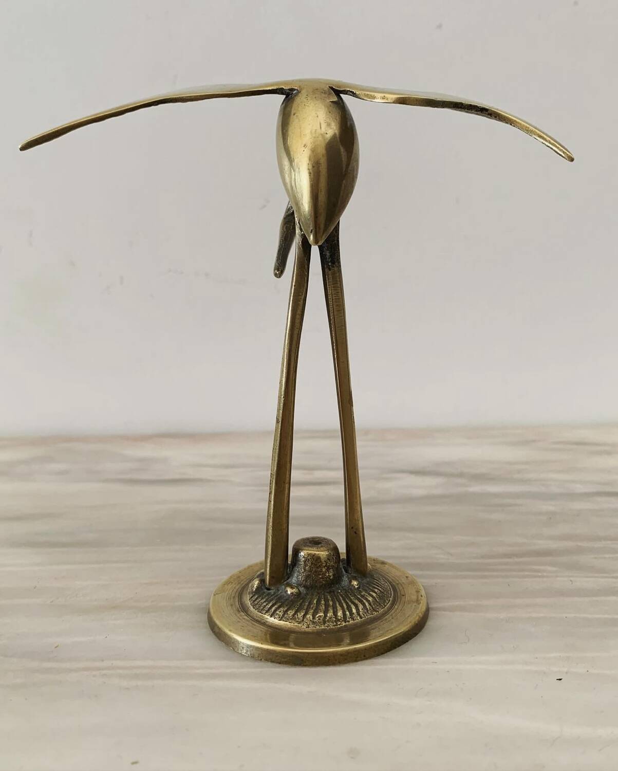 Vintage brass crane