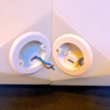 Pair of sconces "Edge", by Alessandro Mendini for Artemide, Italy