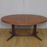 Baumann walnut oval table