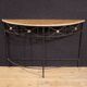 20th century French half-moon console
