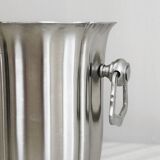 Small shiny stainless steel ice bucket
