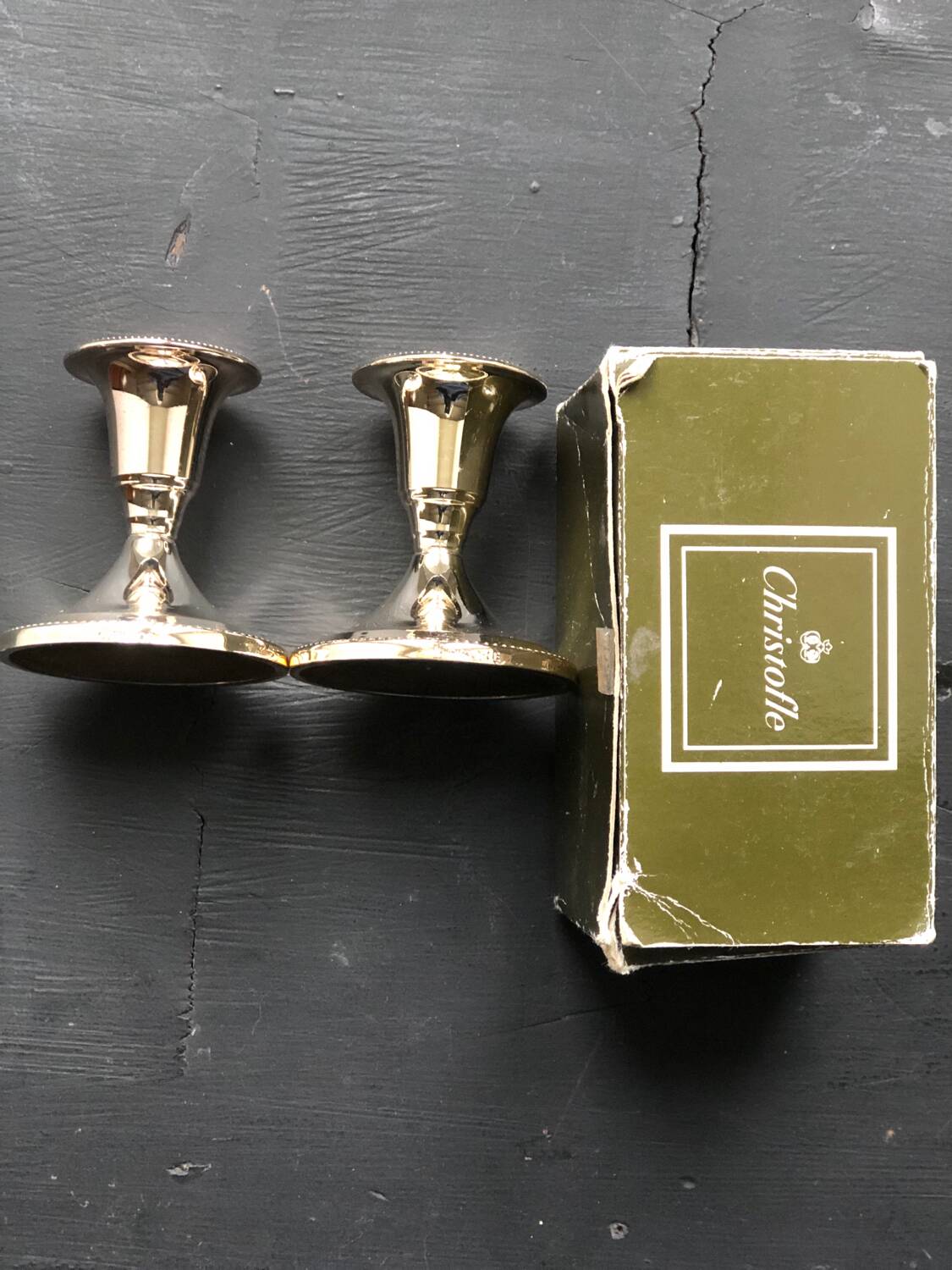 Pair of Christofle candlesticks