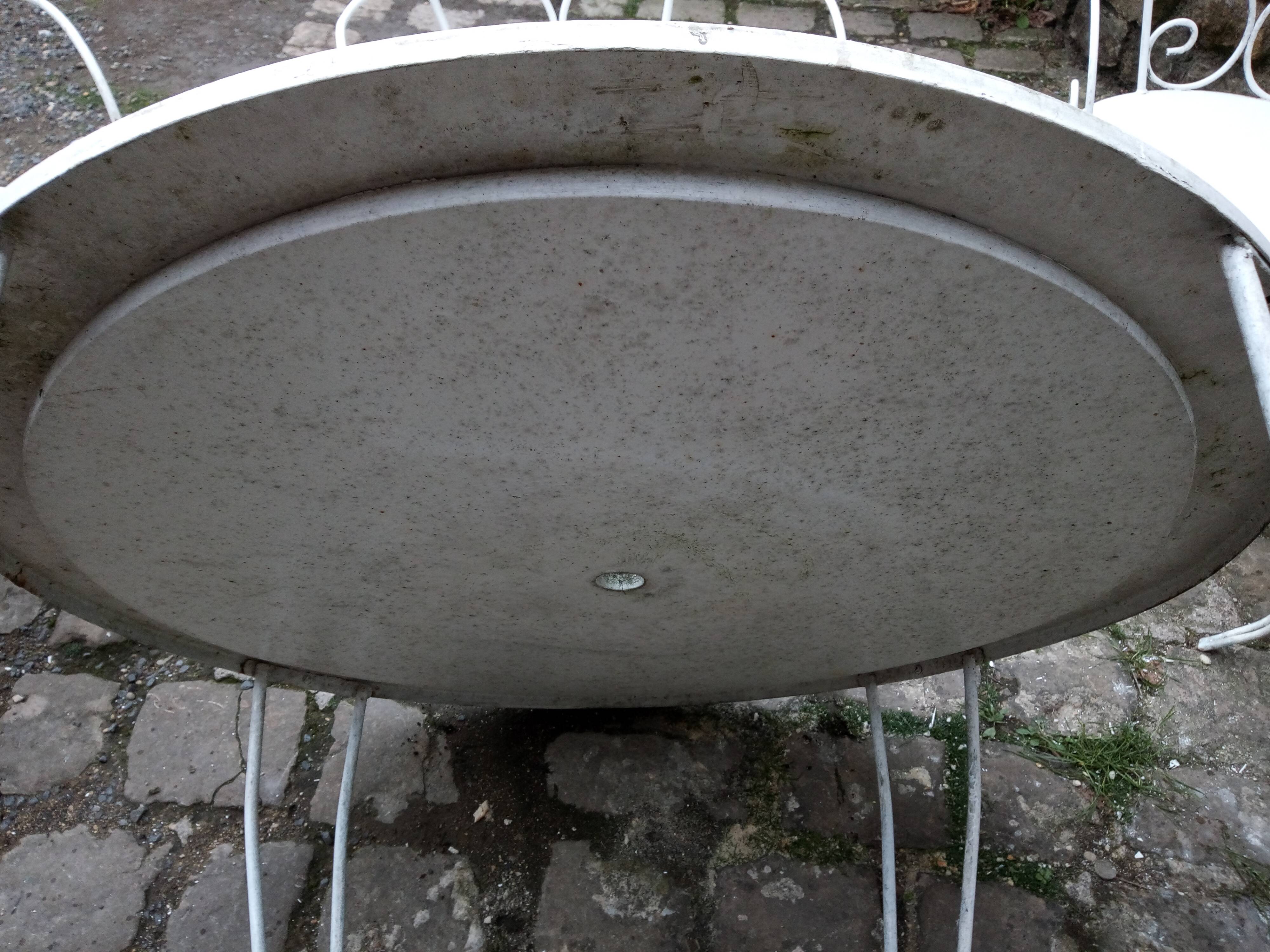 All garden furniture in wrought iron