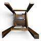 Paire de chaises en orme massif, style Maison Regain