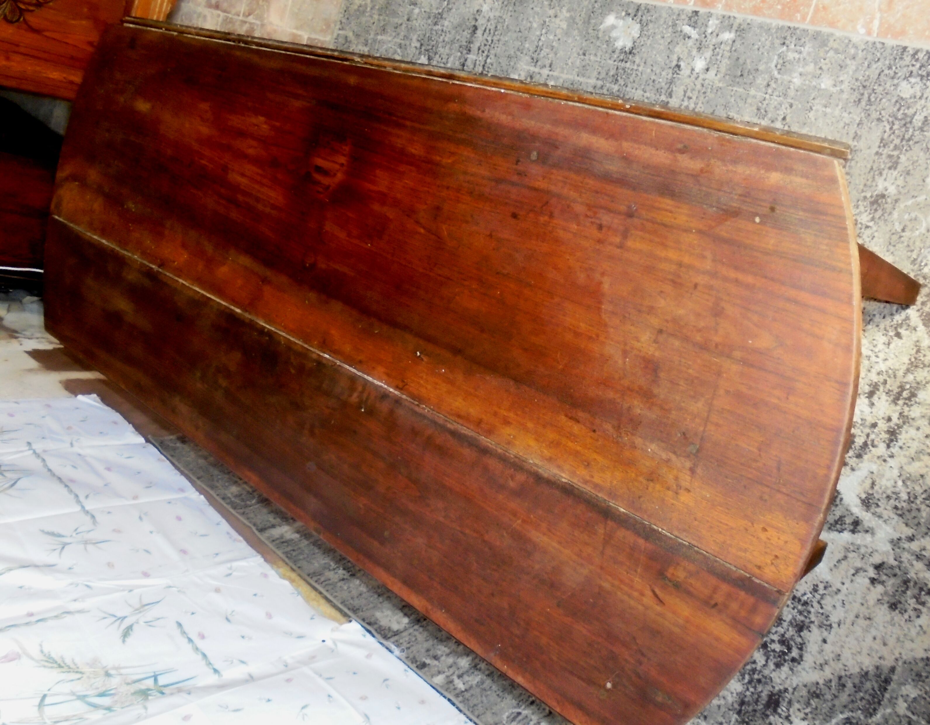 Solid elm table