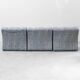 Restored vintage 3-seater modular sofa from the 1970s