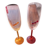 Champagne flutes from the year 2000