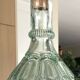 Bottle vial bottle vintage structured green glass molded cork cork