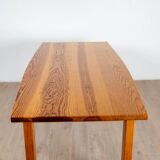 Dining room table in Landes pine by Pierre Gauthier Delaye, published by Vergneres