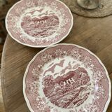2 English Landscape serving dishes