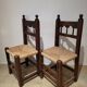 Paire de chaises rustiques XIXe