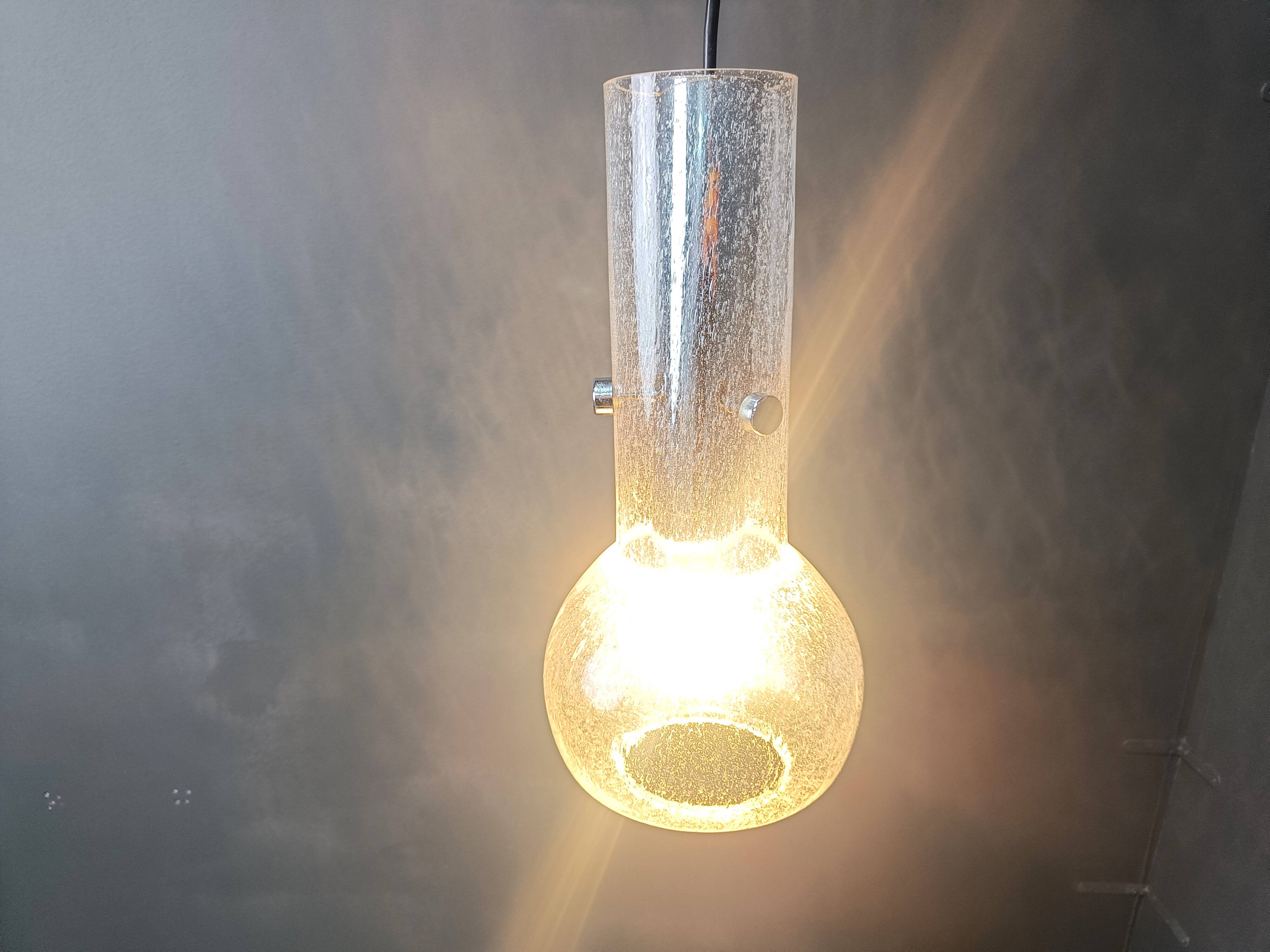 Vintage murano glass pendant light, 1970s