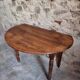 Antique French walnut folding dining table