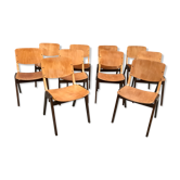 Série de 10 chaises Thonet