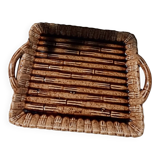 Plat imitation tressage en Barbotine