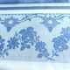 White and blue damask tablecloth 1m50 x 1m50