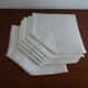 6 old monogrammed G cotton napkins