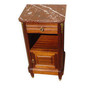 Louis XVI style mahogany bedside table