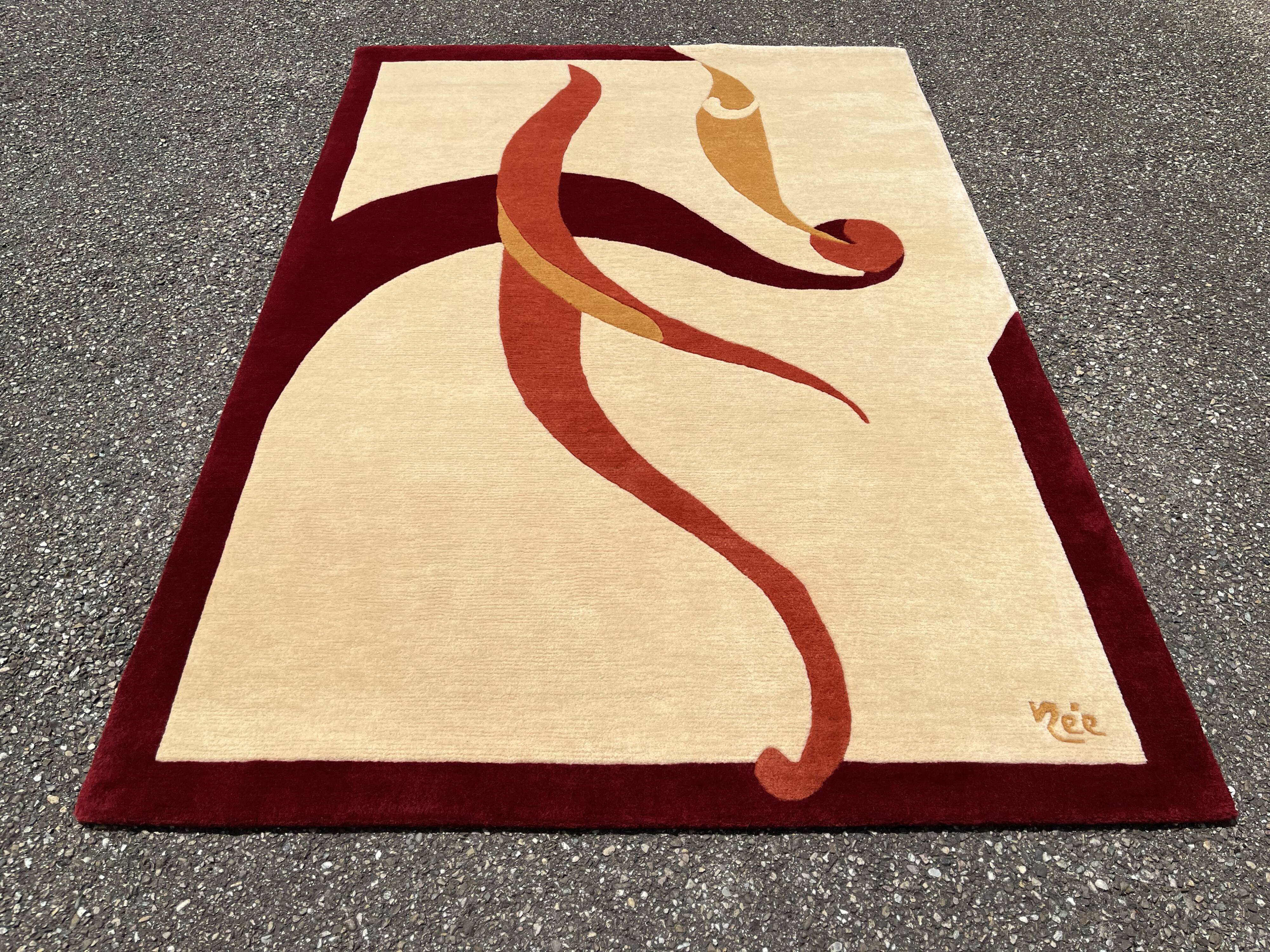 Aubusson rug by paulette née art rug 140x200cm