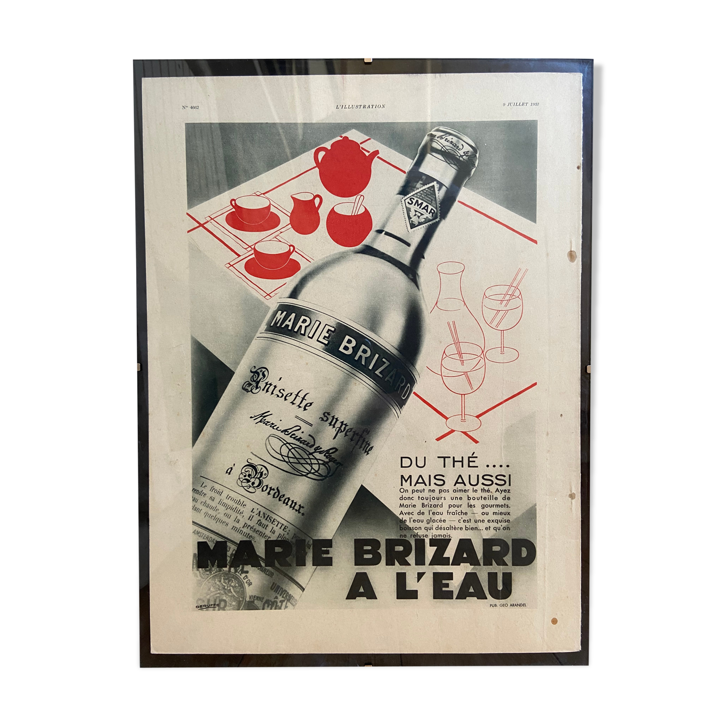 Advertising poster Marie Brizard July 9, 1932