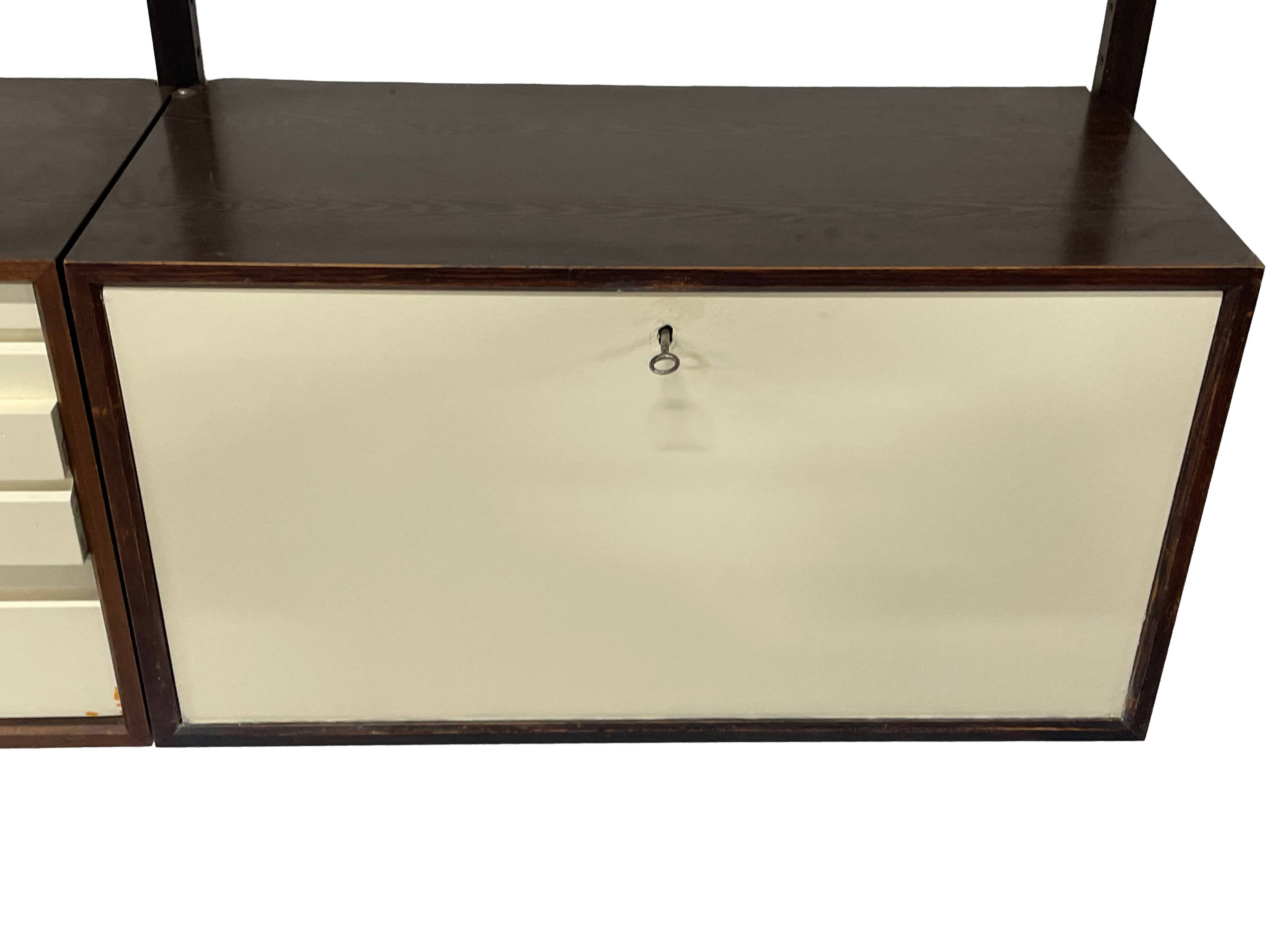 Vintage Poul Cadovius Royal System Wandsysteem Wenge