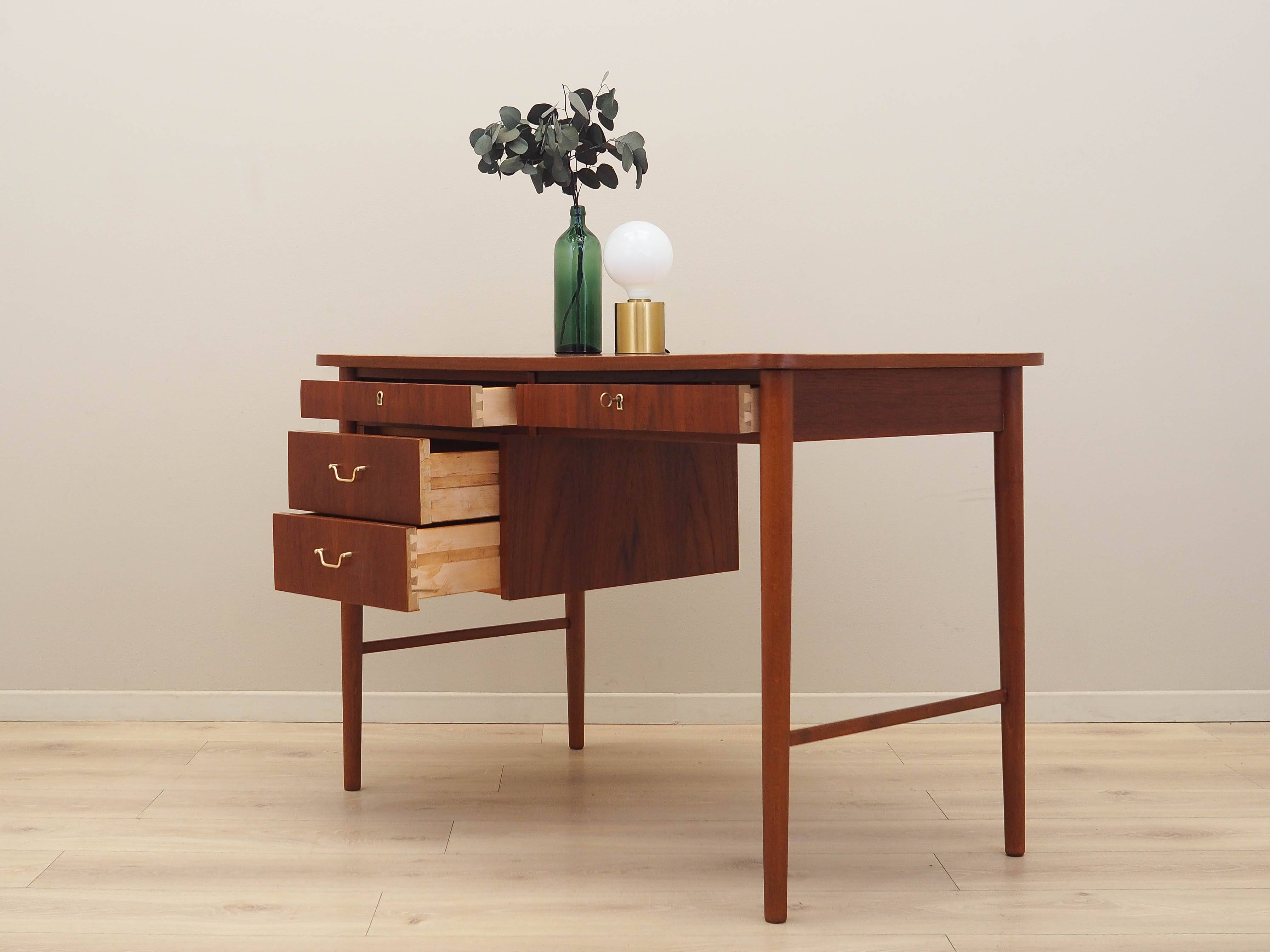 Teak desk, Danish design, 1960s, production: Denmark
