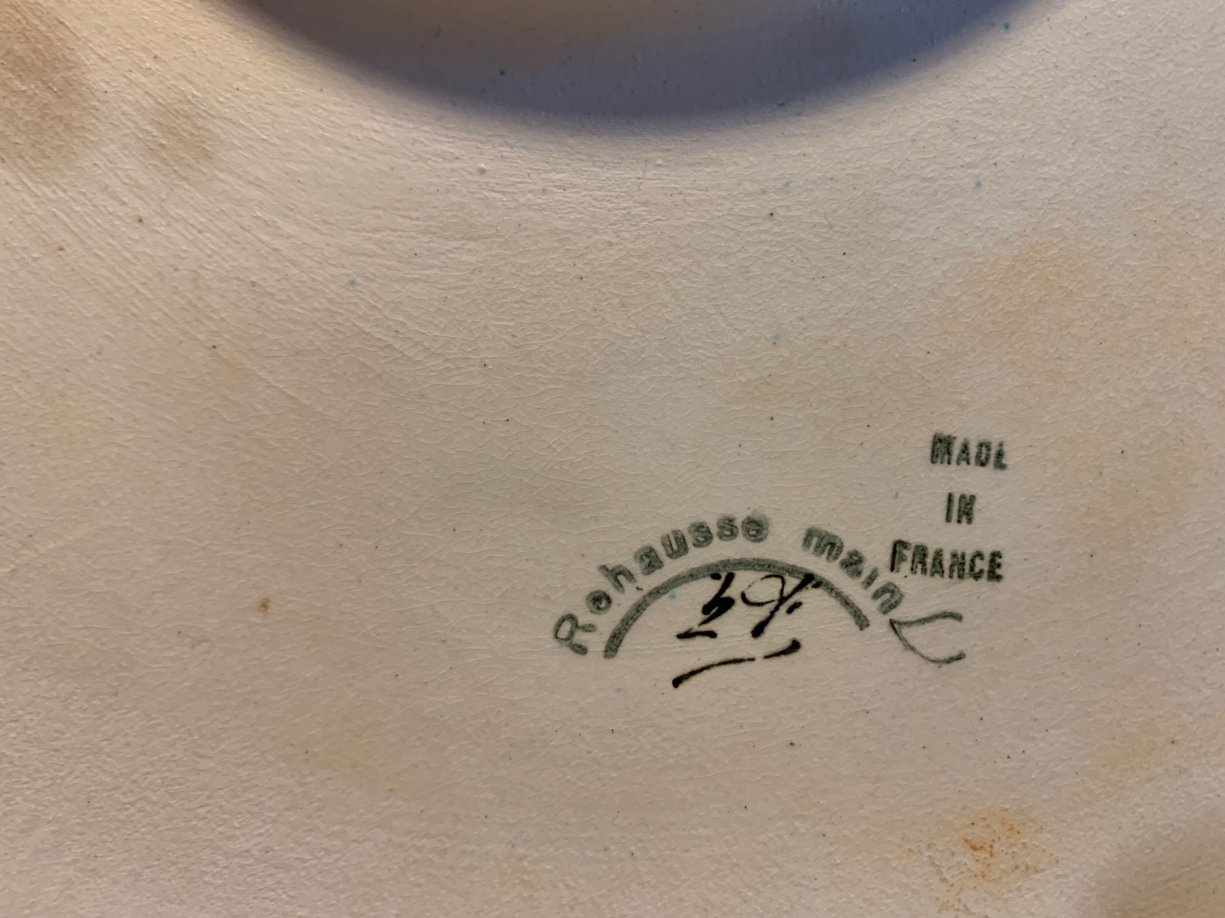 Émaux de Longwy plat rond