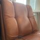 Brown leather office chair