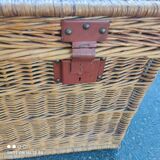 Wicker travel trunk