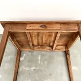 Solid cherry wood desk with spindle legs