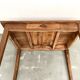 Solid cherry wood desk with spindle legs