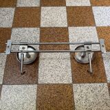 70s chrome wall coat rack